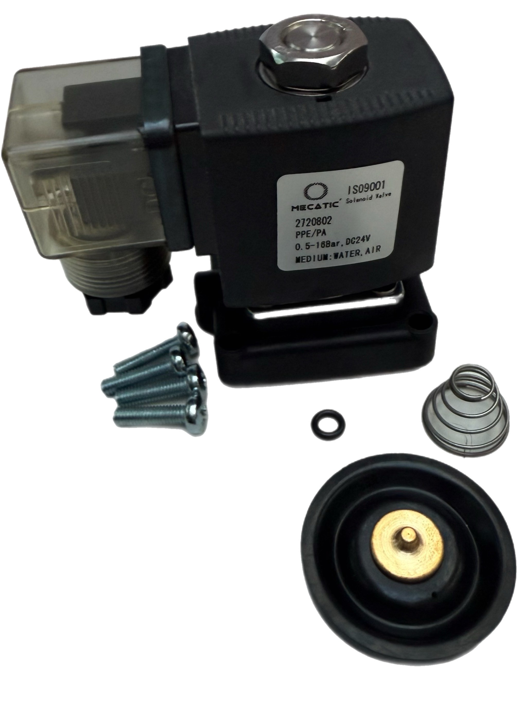 Electroválvula 1/2" 0,3-16bar 24VDC sin cuerpo (compatible Burkert®)