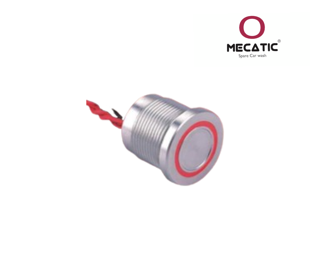 Pulsador táctil Rojo 24V DC-CA