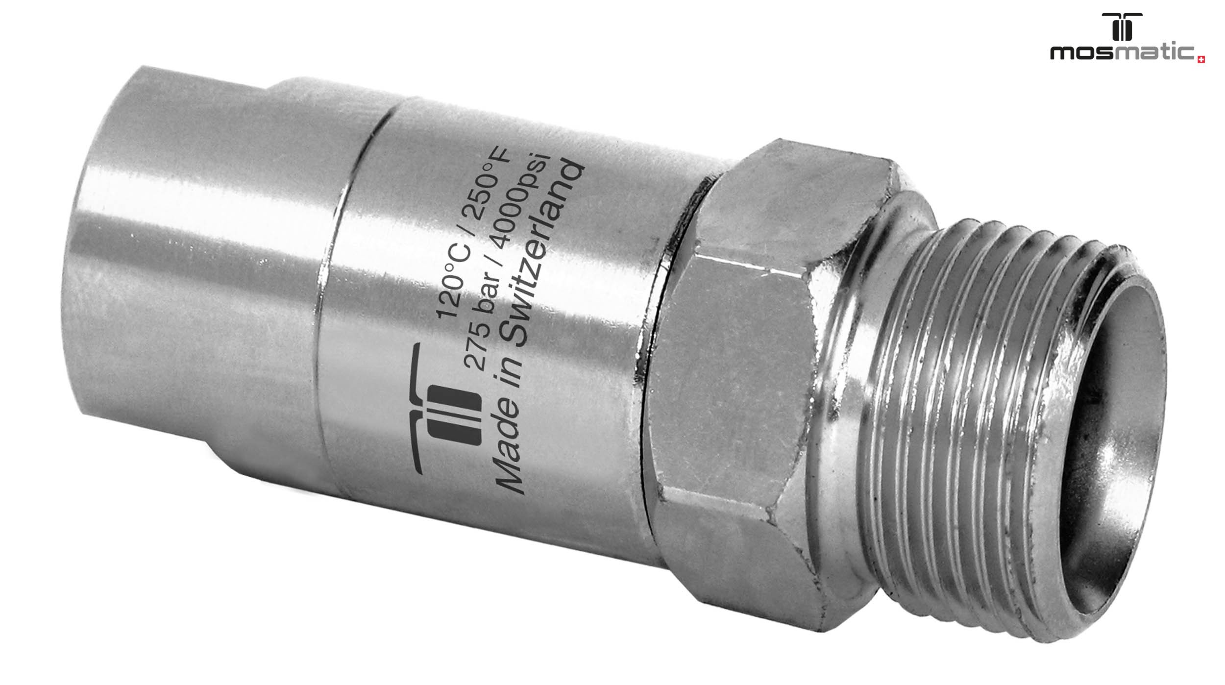 Racor giratorio recto DGS G1/4" F-M22x1.5M 2 rodamientos
