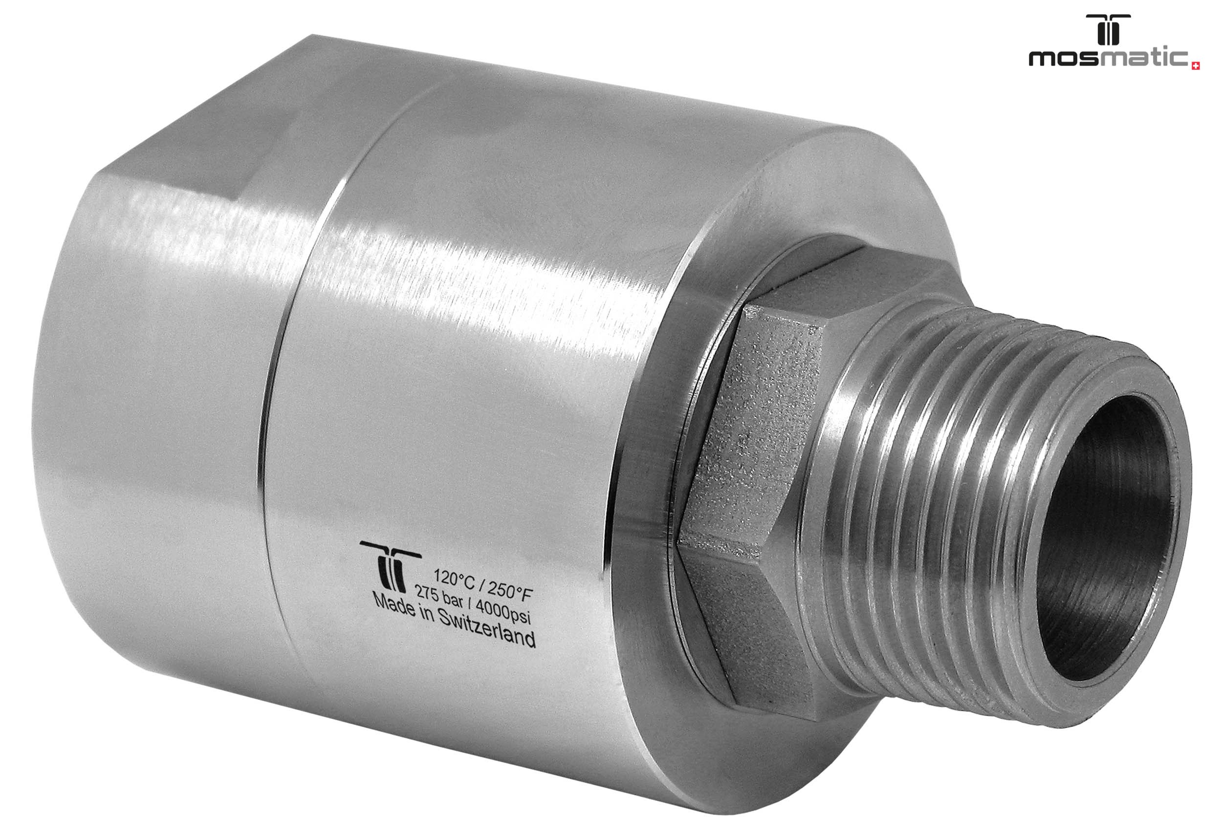 Racor DGE de alto caudal G1 1/4"F-G1 1/4"M
