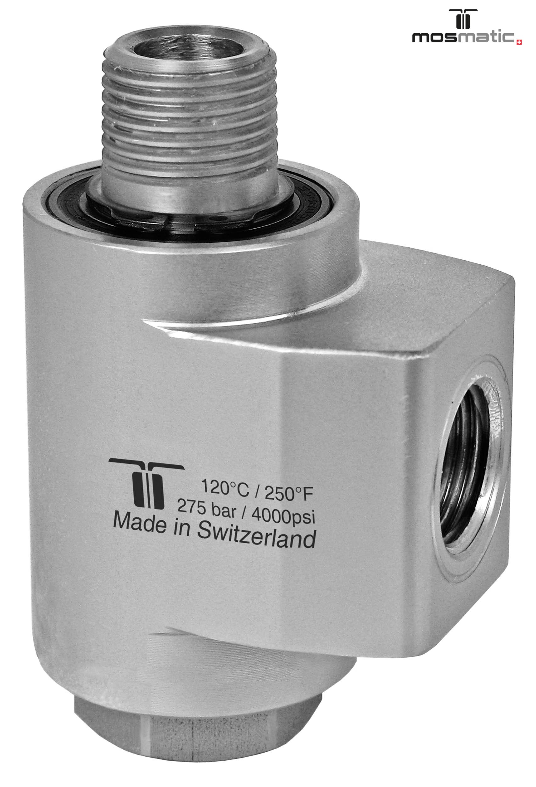 Racor 90º WDBL con Rod. de bolas G3/8"F-G3/8"M NW10