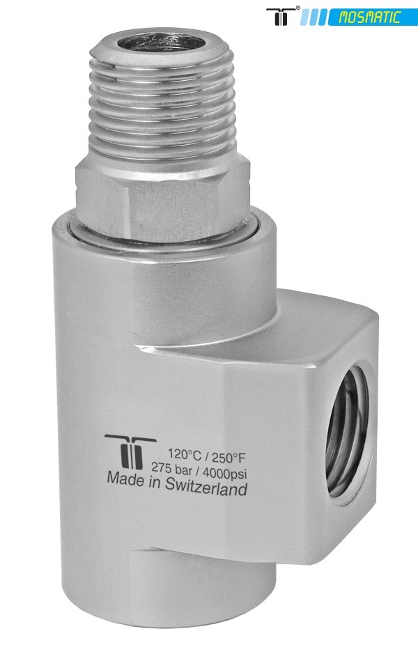 Racor 90º WDCS con Rod. de bolas y placa de protección G1/2"F-G1/2"F NW12