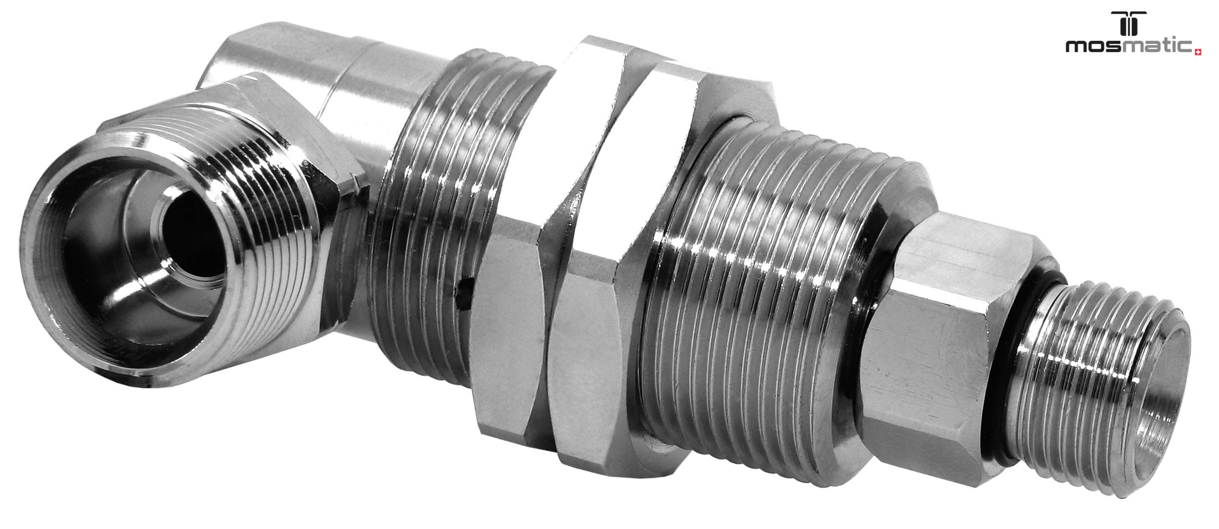 Racor giratorio 90º DXG M21x1.5M-G3/8"M