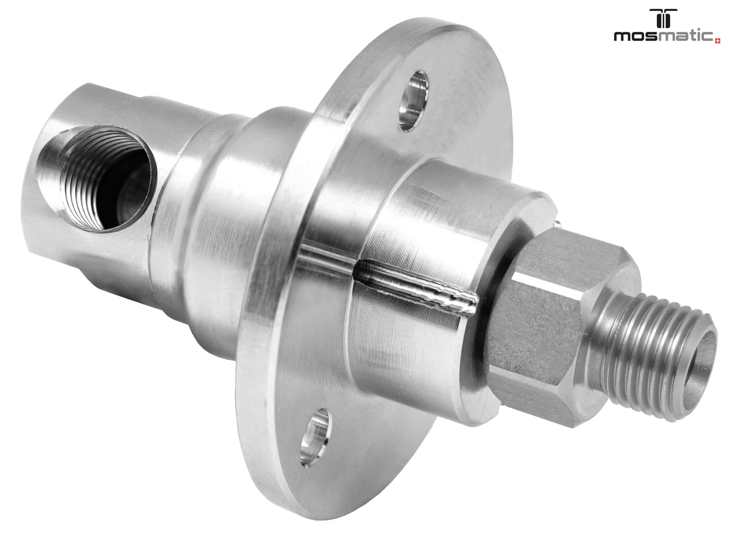 Racor giratorio 90º DXFI 3 Rod. con acoplamiento G1/4"F-G1/4"M
