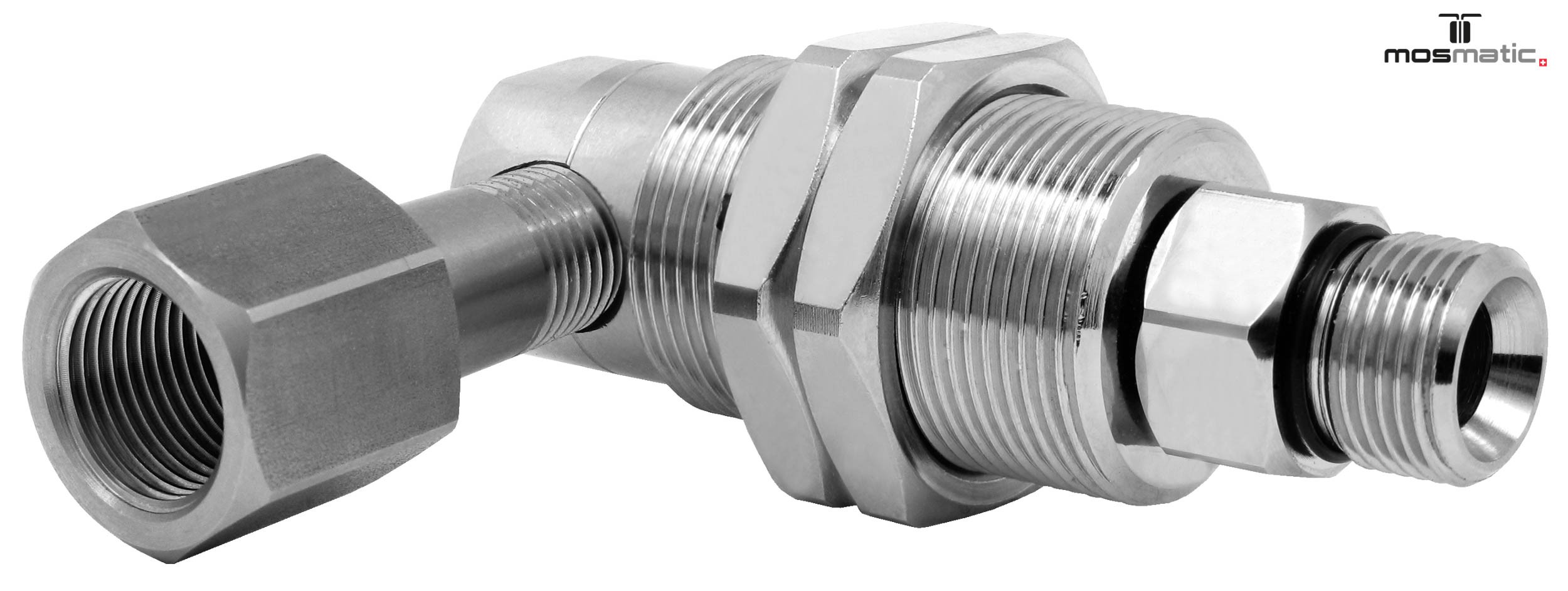 Racor giratorio 90º DYG 3 Rod. G3/8"F-G1/4"M NW6