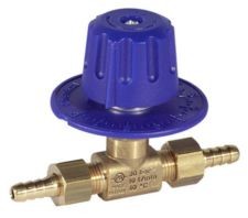 Regulador detergente proporcional RD5 G1/4 + portagoma 7mm Azul