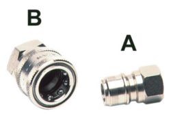 Enchufe rápido de bola ARS 220 - 220 bar Tipo A G1/4H