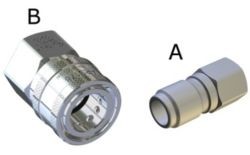 Enchufe rápido de bola ARS 178 - 250 bar Inox Tipo B IN G3/8H